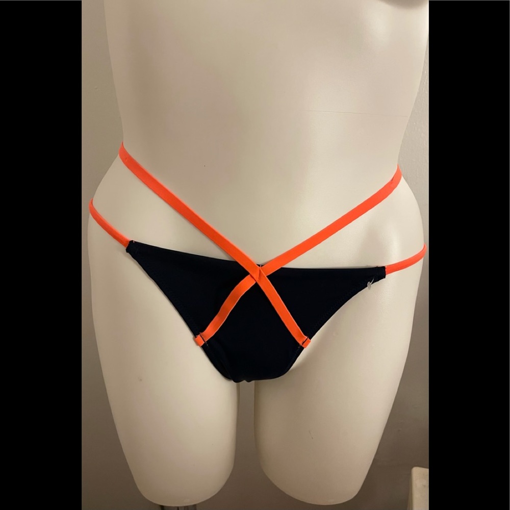 NWT L’Agent By Agent Provocateur Eleena Bikini BOTTOM ONLY Navy Neon XL / 5 - Picture 3 of 7
